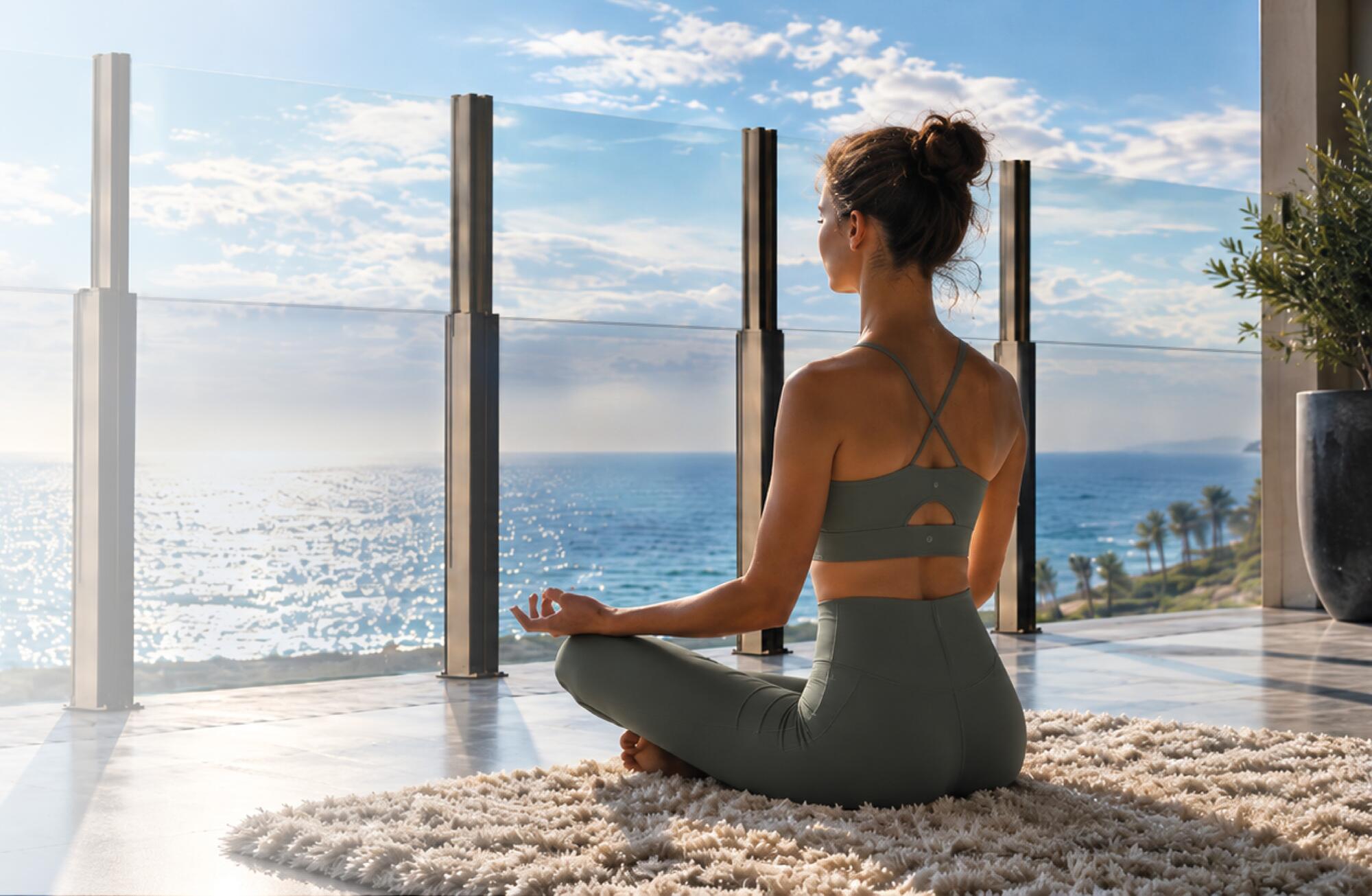 Wellness deck overlooking the sea